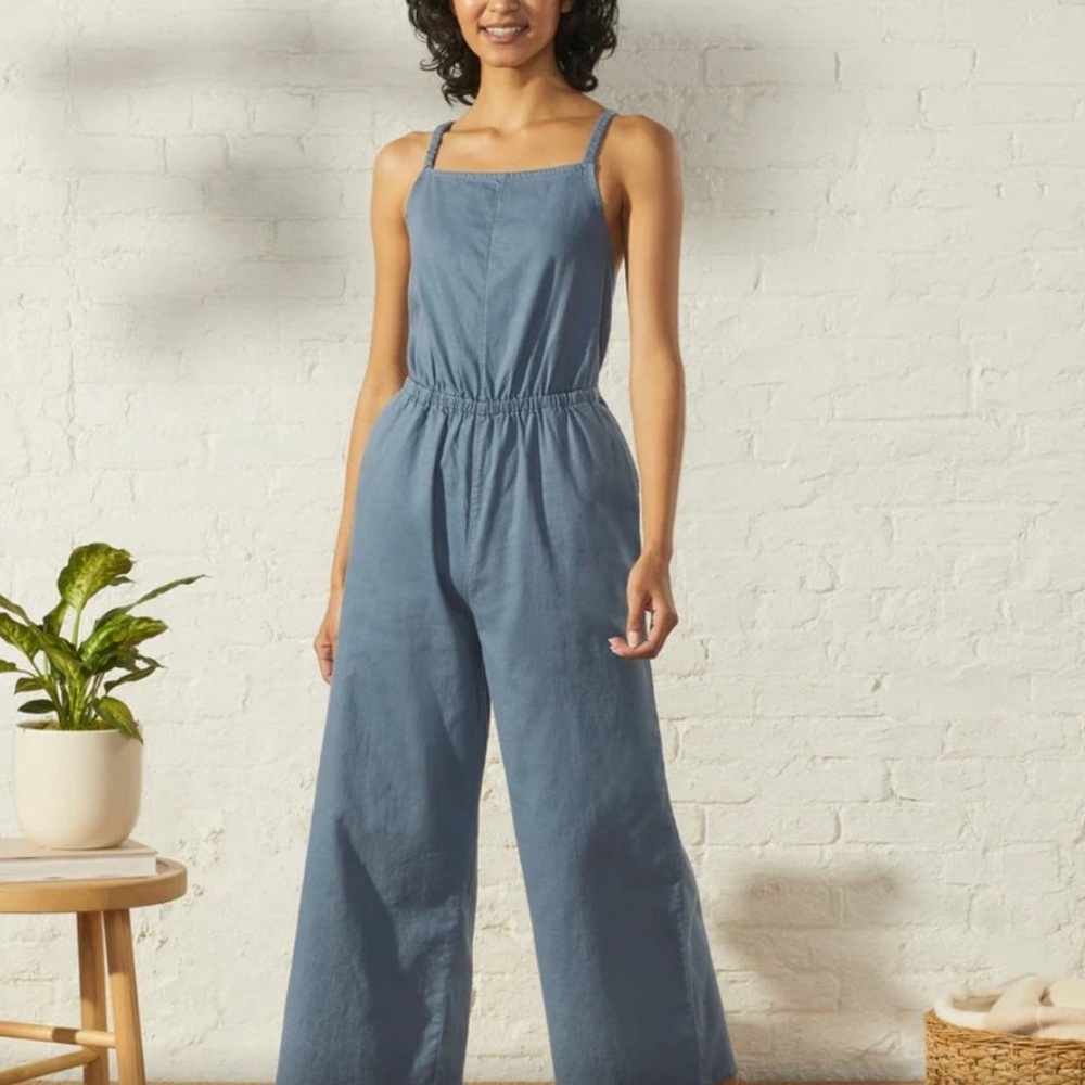 UpWest Hemp Jumpsuit in Stormy Blue